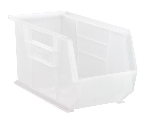 Quantum Storage QUS265CL Ultra Stack & Hang Bin, Clear - 18 x 8.25 x 9 in.