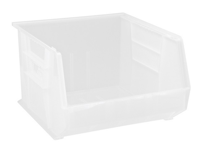 Quantum Storage QUS270CL Ultra Stack & Hang Bin, Clear - 18 x 16.5 x 11 in.