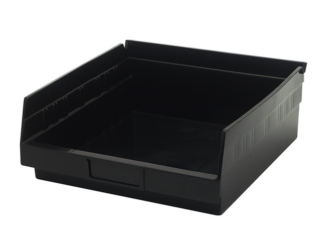 Quantum Storage Economy Shelf Bin - Black - 11.62 x 11.12 x 4 in.