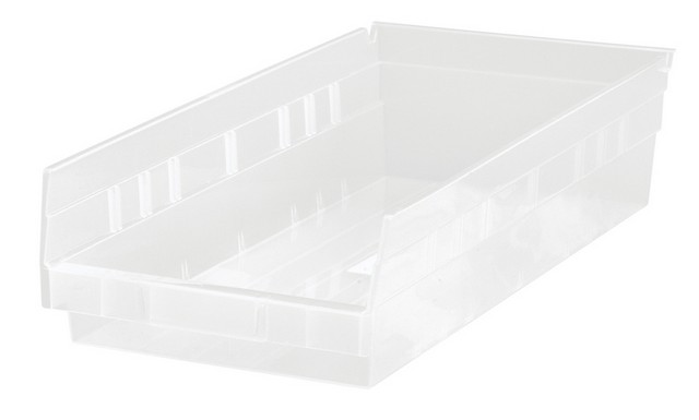 Quantum Storage  Economy Shelf Bin - Clear - 17.87 x 6.62 x 4 in.