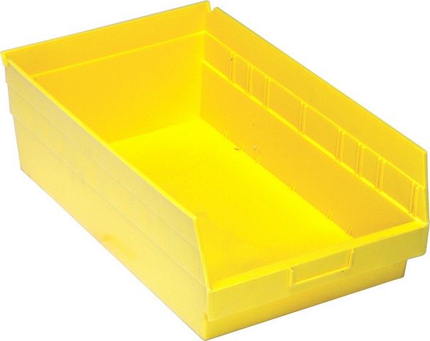 Store-More 6 in. Shelf Bin, Yellow - 17.87 x 11.12 x 6 in.