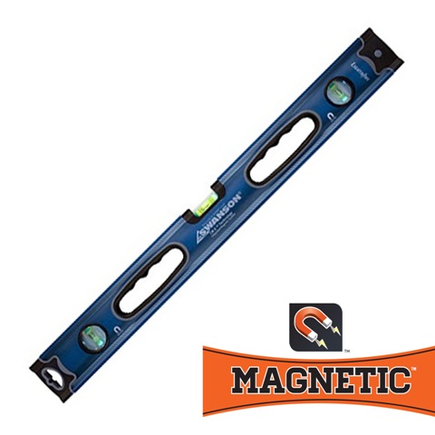 Bll24m Magnetic Lighted Box Beam Level, 24 In.