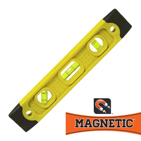 Tl021m Torpedo Level Magnetic, 9 In.