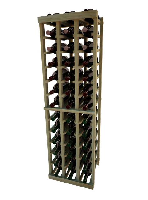 Wine Cellar Innovation Premium Redwood Vintner Series 3 Column Individual Rack, 4 Ft.