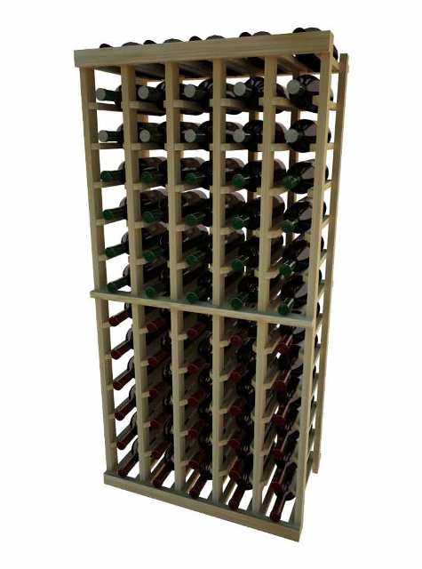 Wine Cellar Innovation Premium Redwood Vintner Series 5 Column Individual Rack, 4 Ft.