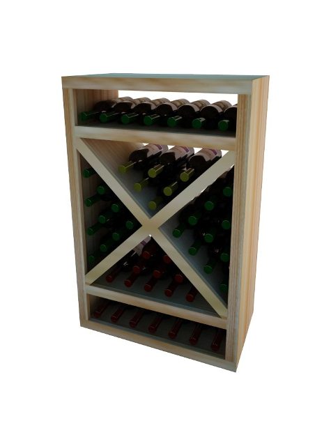 Wine Cellar Innovation Premium Redwood Vintner Series Solid Diamond Cube, 3 Ft.