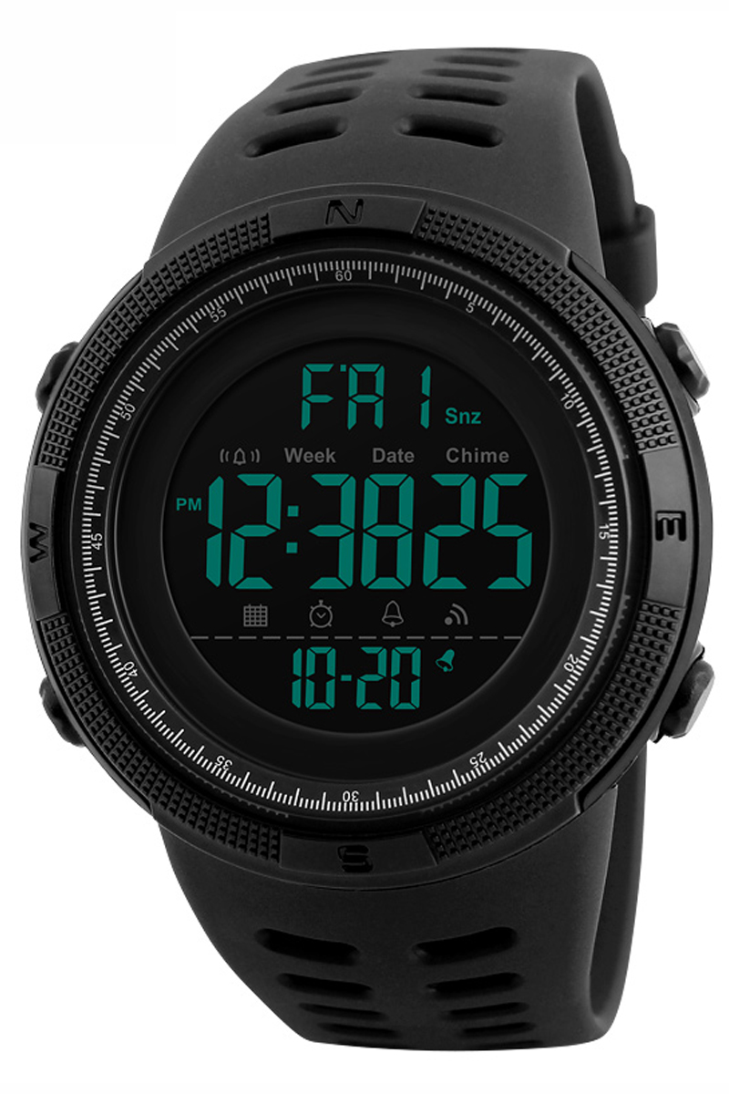 50-002 Multi Function Digital Watch With Black Dial