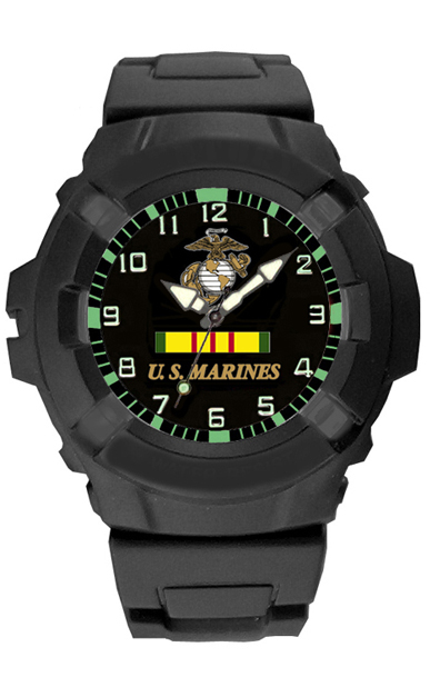 24wa Aquaforce Combat Black Strap Analog Watch With Yellow & Black Dial