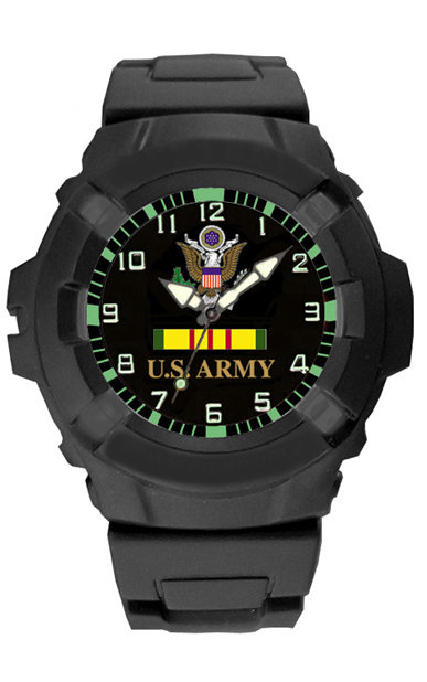 24wb Aquaforce Combat Black Strap Analog Watch With Green & Black Dial