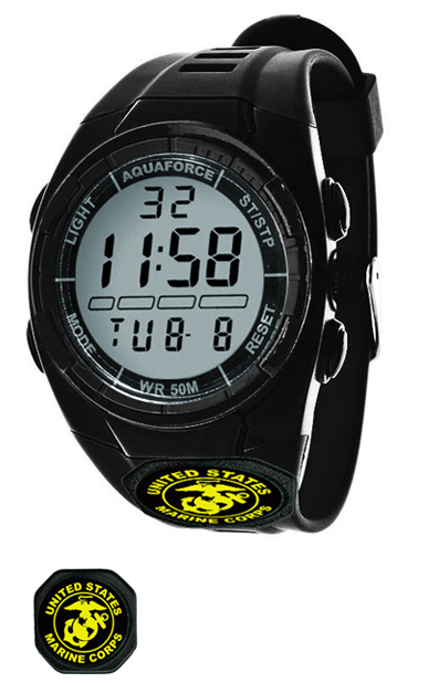 50a Combat Multi Function Digital Watch With Black Strap