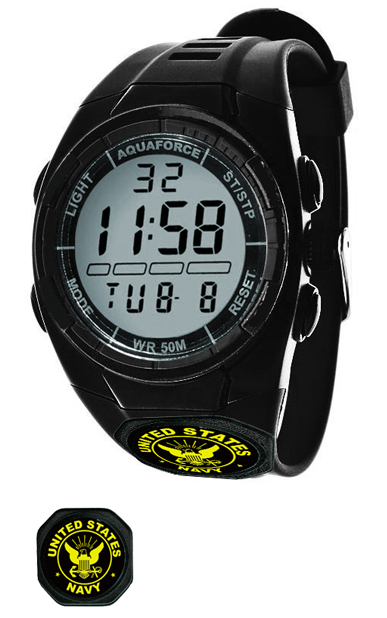 50c Combat Multi Function Black Case Black Strap Digital Watch