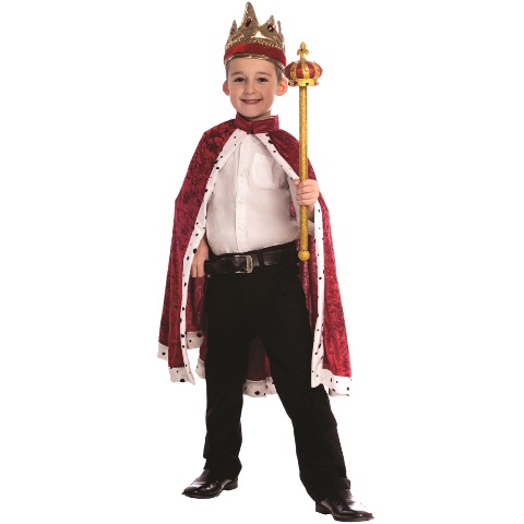 849-R Kids Red King Robe