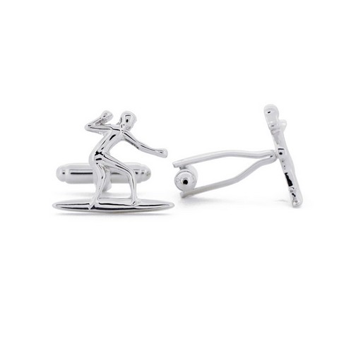 Fantasyard 1200383 Surfing Silver Cufflinks
