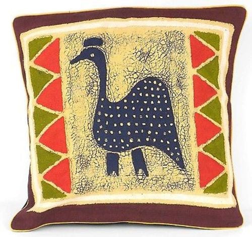 Handmade Guinea Fowl Batik Cushion Cover