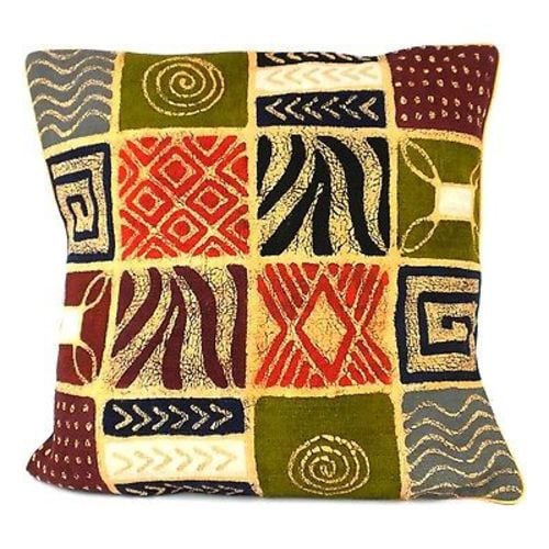 Handmade Colorful Patches Batik Cushion Cover