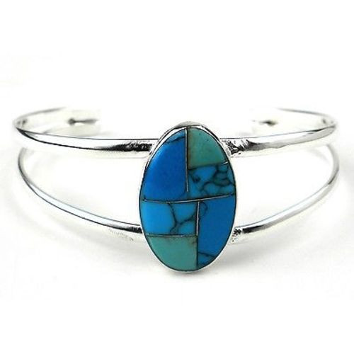 Artisana Turquoise Stone Mosaic Bracelet