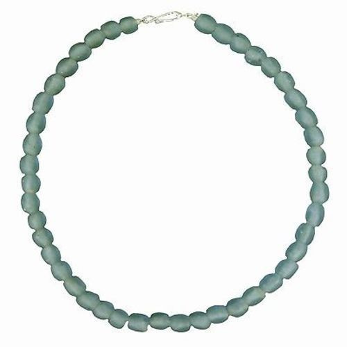 Sky Blue Pearl Glass Bead Necklace