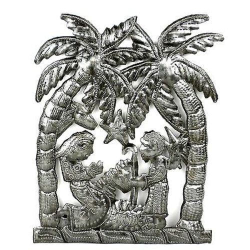 H Palm Tree Nativity Wall Art