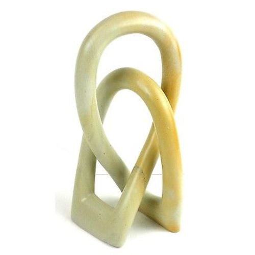 Natural Soapstone Lovers Knot, 8 In.
