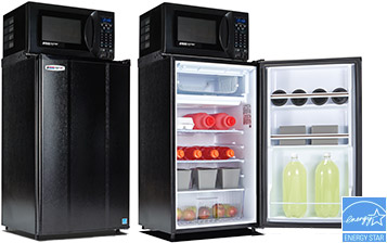 All Refrigerator & Microwave Combo Appliance, Black - 3.6 Cu Ft.