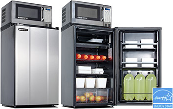 All Refrigerator & Microwave Combo Appliance, Stainless Steel - 3.6 Cu Ft.