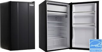 Compact Refrigerator, Black - 3.6 Cu Ft.