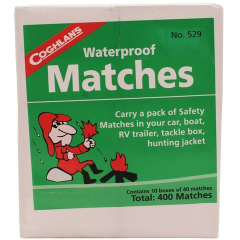 C9937pk Waterproof Matches, 10 Pack