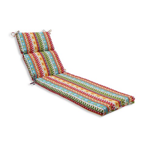 Indoor-outdoor Cotrell Garden Chaise Lounge Cushion, Multicolored