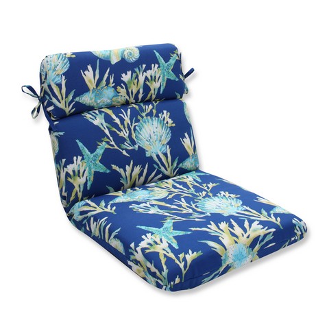 Indoor-outdoor Daytrip Pacific Rounded Corners Chair Cushion, Blue