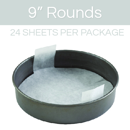 UPC 859467004041 product image for The Smart Baker Round Cake Pan Pre-Cut Parchment 9 in. - Pack of 24 | upcitemdb.com