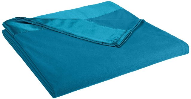 Mfnbkfqsmb Micro Flannel Smokey Mountain Blue Full & Queen Size All Seasons Year Round Sheet Blanket