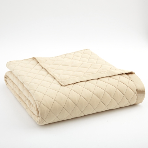 Mfnqbkfqchn Micro Flannel Chino Full & Queen Quilted Blanket