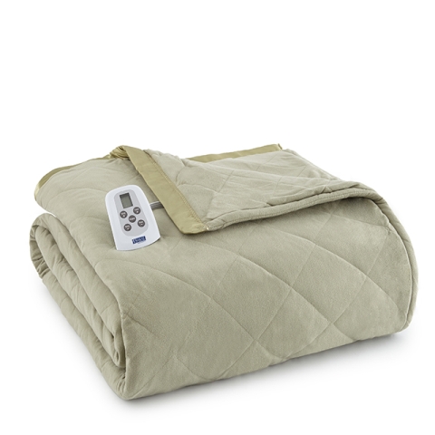 Ebkgpcn Micro Flannel King Pinecone Electric Heated Comforter & Blanket