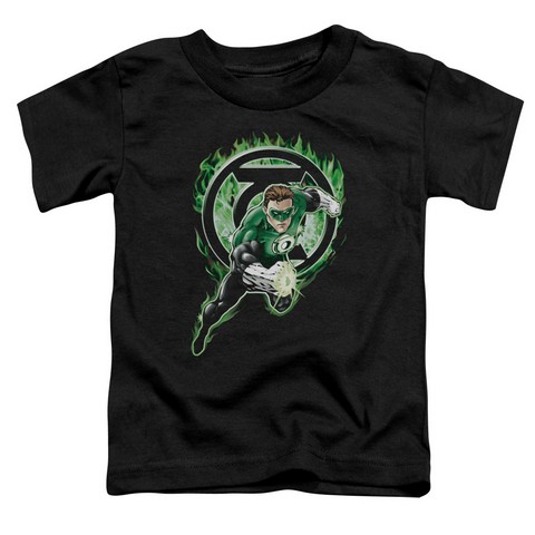Green Lantern-space Cop Short Sleeve Toddler Tee, Black - Large 4t
