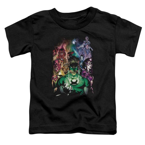 Green Lantern-the New Guardians Short Sleeve Toddler Tee, Black - Small 2t