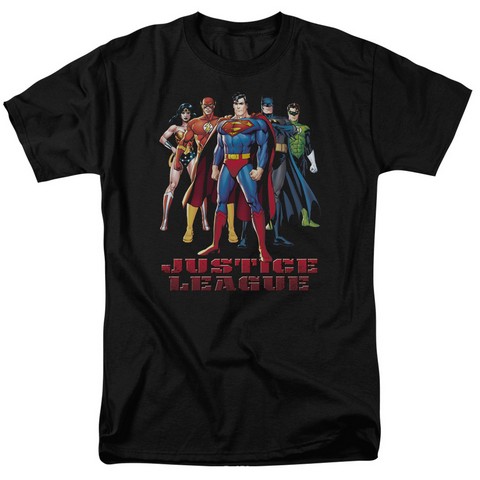 UPC 609328150437 product image for Jla-In League Short Sleeve Adult 18-1 Tee- Black - Small | upcitemdb.com