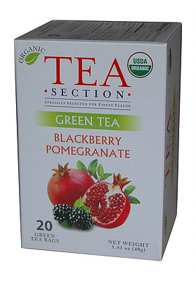 UPC 859113004135 product image for Tea Section Blackberry Pomegranate Organic Green Tea 20 Bags - Case of 6 | upcitemdb.com