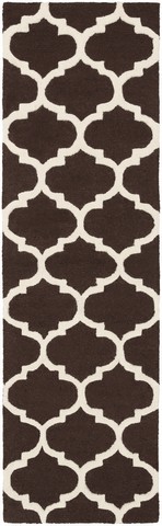 Awah2029-238 Pollack Stella Runner Hand Tufted Area Rug, Brown & White - 2 Ft. 3 In. X 8 Ft.