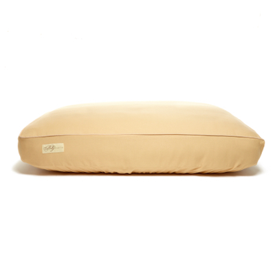 Dog Bed Fitted With Piping Fitted Linens, Solid Khaki Standard - Small
