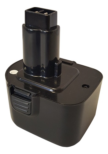 Dw1220-800 12 V Drill Ni-cd Replace Battery For 12 Volt Dewalt Power Tools, Black