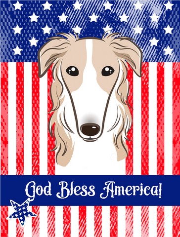 BB2158GF Borzoi Flag Garden