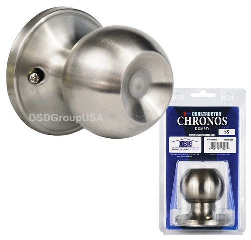 Chronos Dummy Door Lever Lock Set Knob Handle Set, Stainless Steel