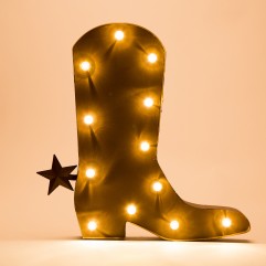Marquee Led Cowboy Boot Wall Hanging