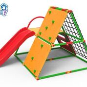 Tm500 Monkey Bars With Top - Red, Green & Yellow