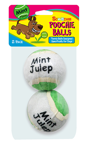 201 Poochie Mint Flavored Tennis Balls - 2 Pack