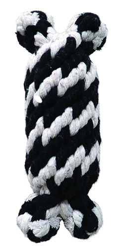 530 Small Super Braided Rope Man With Squeaker Dog Toy, 6.5 In.