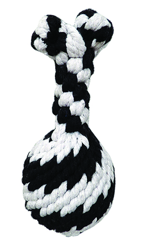 531 Super Rope Gummer With Squeaker Dog Toy, 8 In.