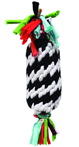 533 Super Rope Gummer With Squeaker Dog Toy, 11 In.