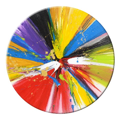Faabst20-02 20 In. X 20 In. The Spin 4 Original Painting On Round Canvas