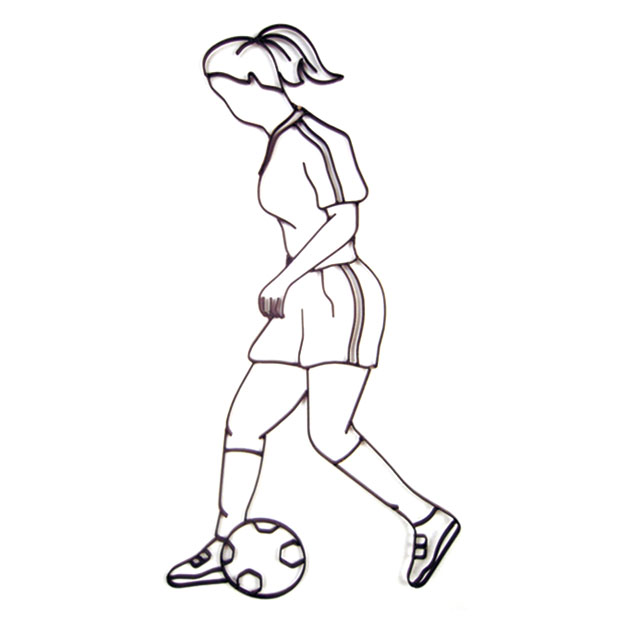 Sf-0723 Female Soccer Player - 38 X 20 X 0.5 In.